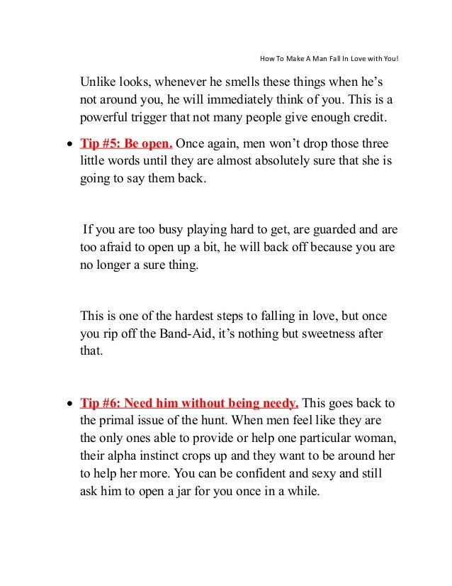 Words To Make A Man Fall In Love Words To Rob A Man Falling In Love